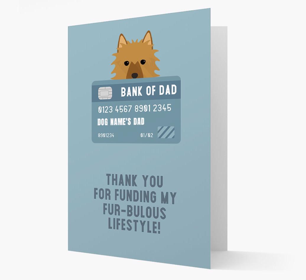 'Bank of Dad' - Personalised {breedFullName} Card