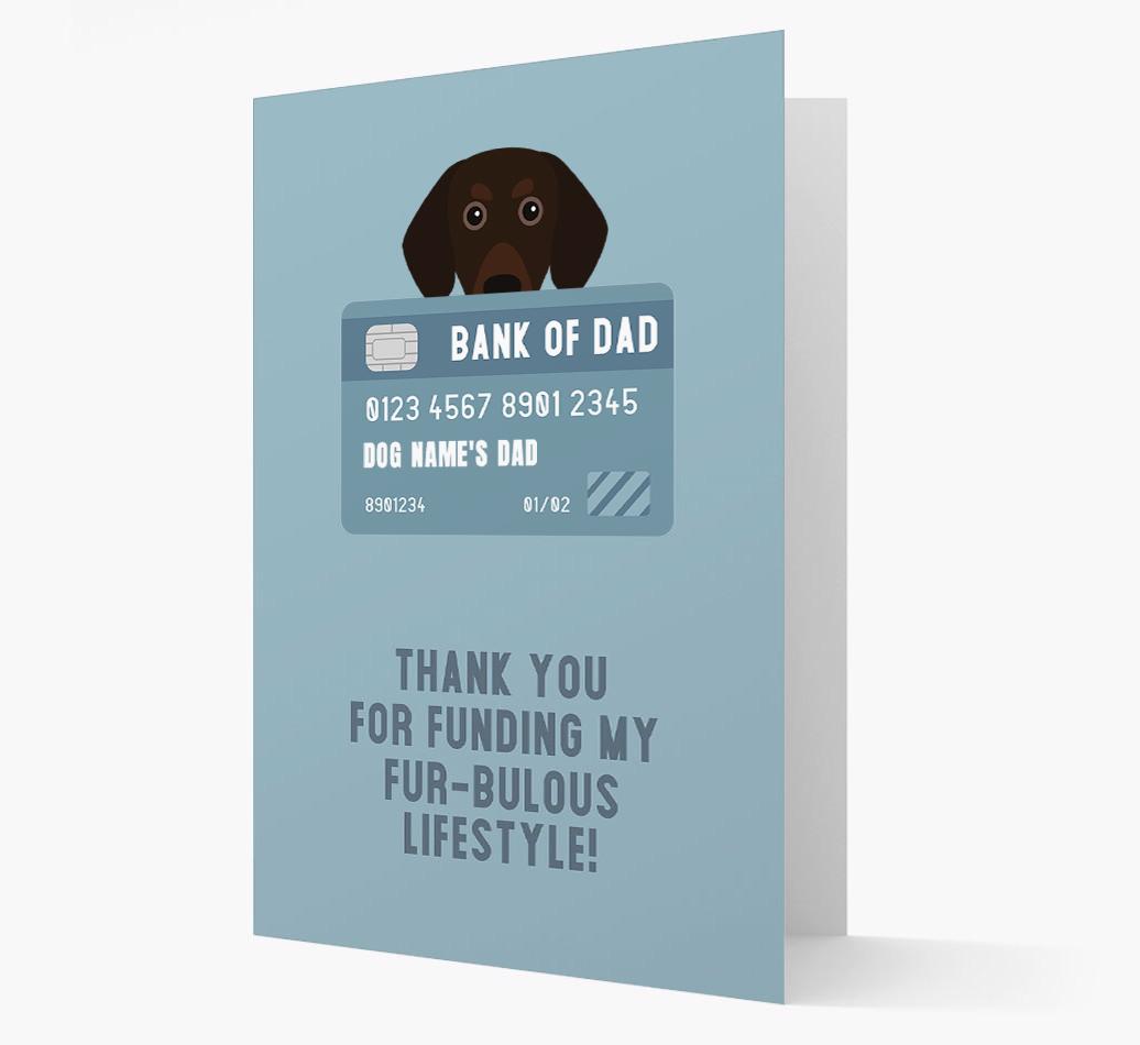'Bank of Dad' - Personalised {breedFullName} Card