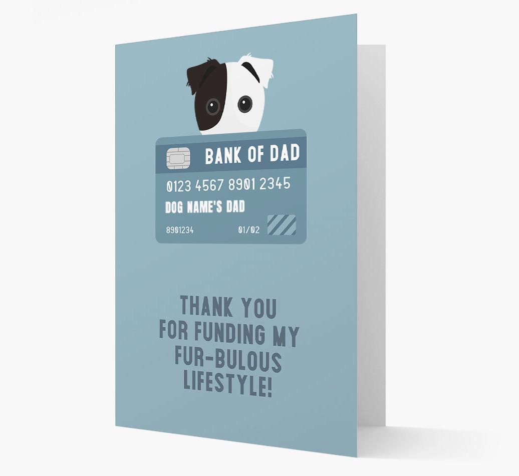 'Bank of Dad' - Personalised {breedFullName} Card