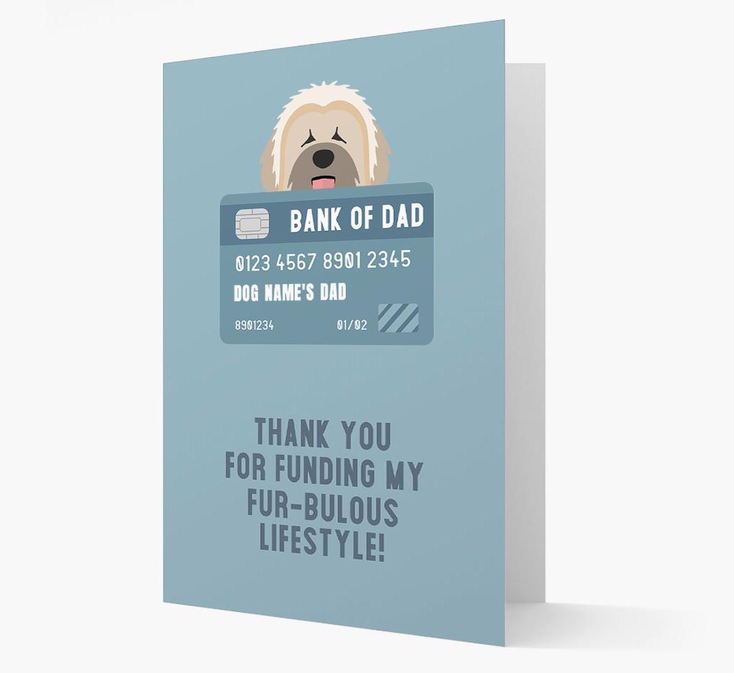 'Bank of Dad' - Personalised {breedFullName} Card