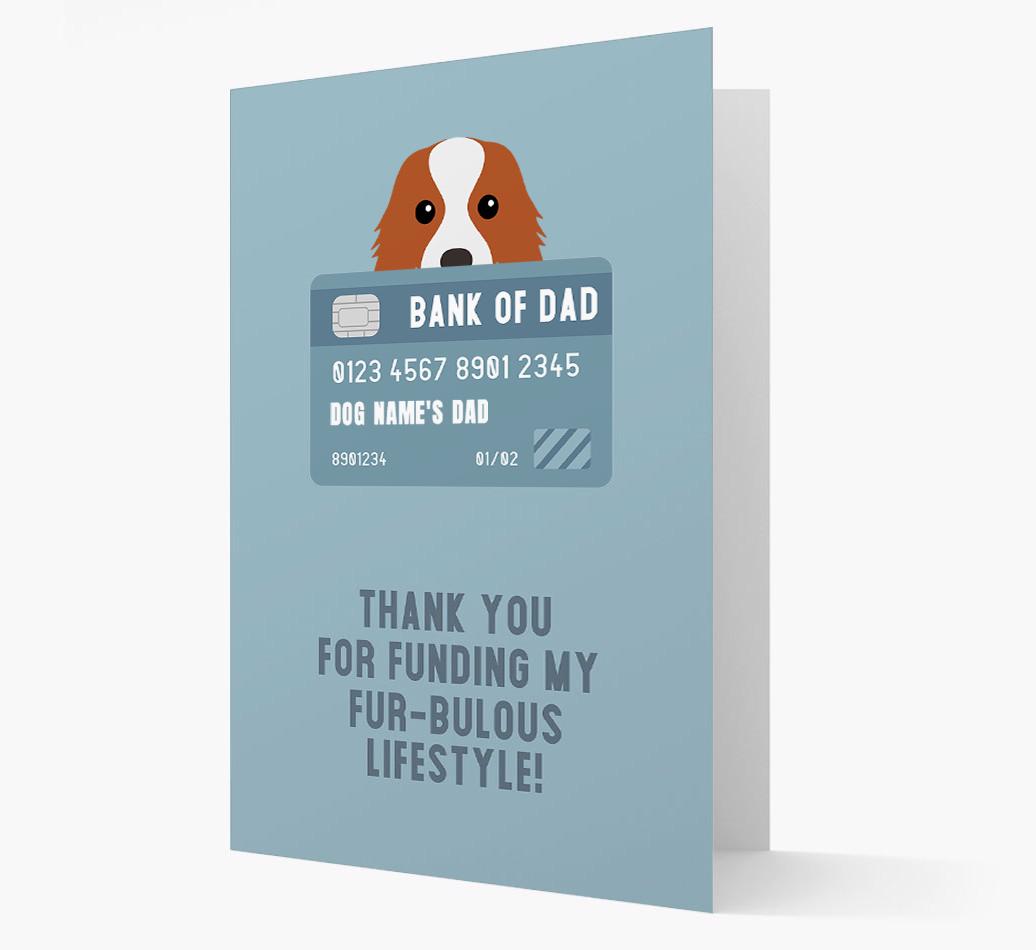 'Bank of Dad' - Personalised {breedFullName} Card