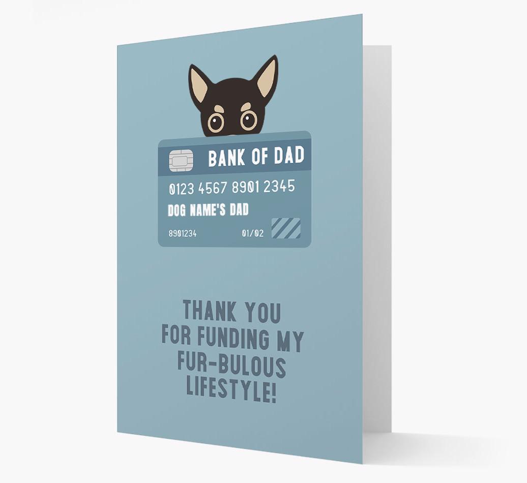 'Bank of Dad' - Personalised {breedFullName} Card