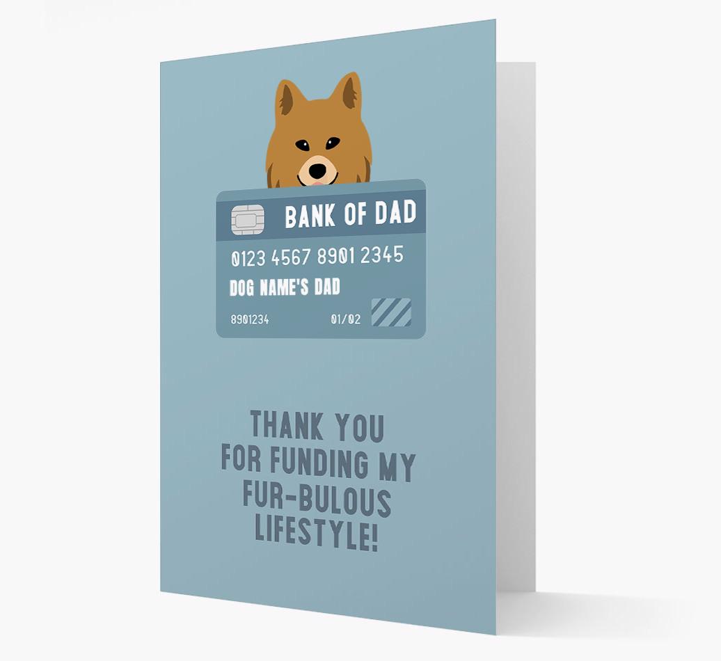 'Bank of Dad' - Personalised {breedFullName} Card