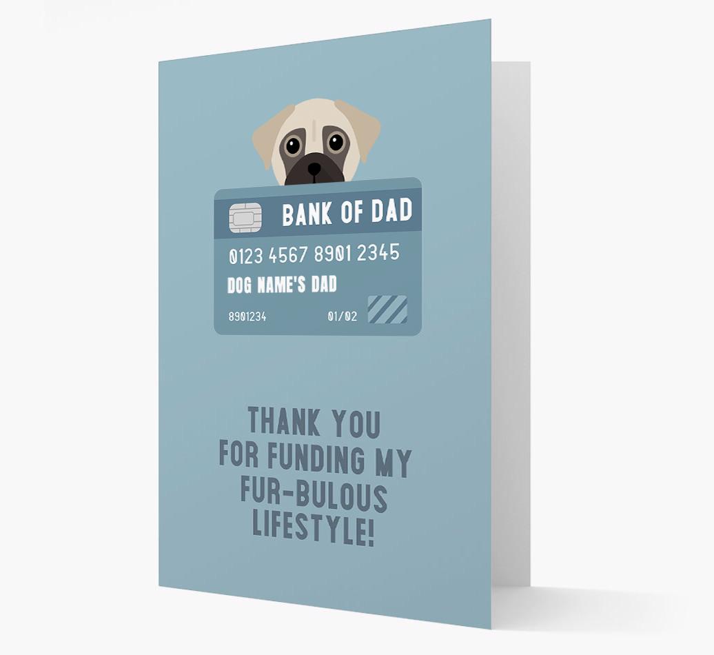 'Bank of Dad' - Personalised {breedFullName} Card