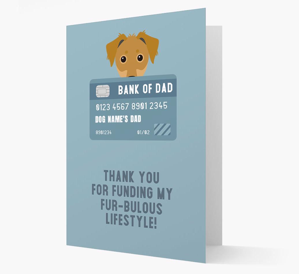'Bank of Dad' - Personalised {breedFullName} Card