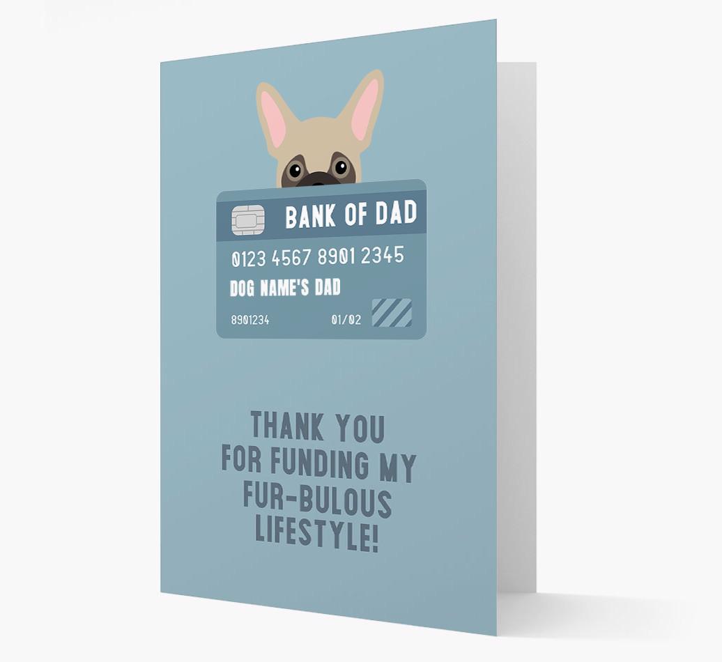 'Bank of Dad' - Personalised {breedFullName} Card