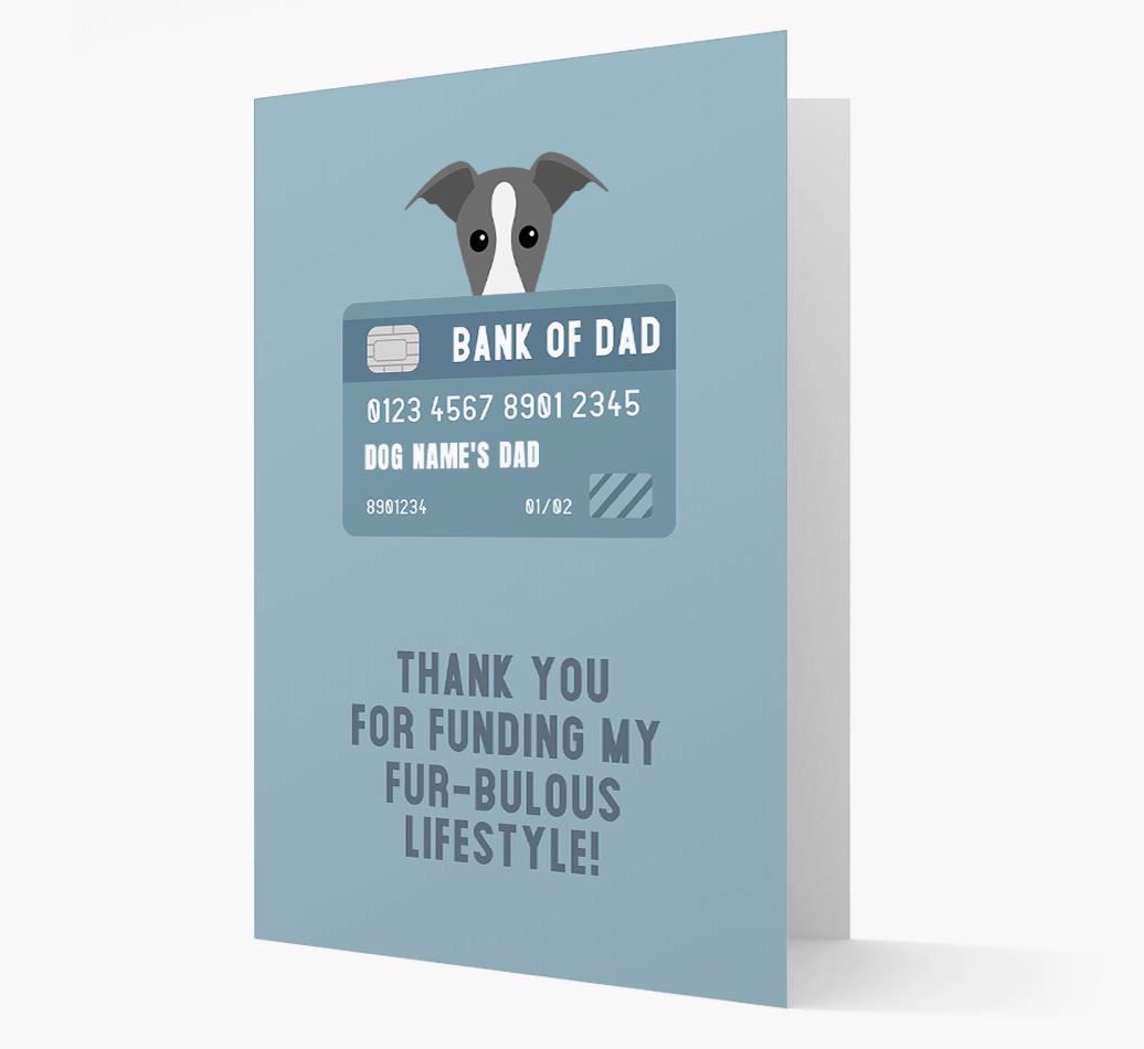'Bank of Dad' - Personalised {breedFullName} Card
