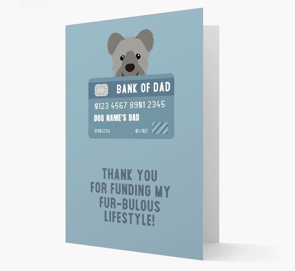 'Bank of Dad' - Personalised {breedFullName} Card