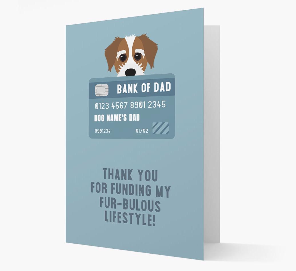'Bank of Dad' - Personalised {breedFullName} Card