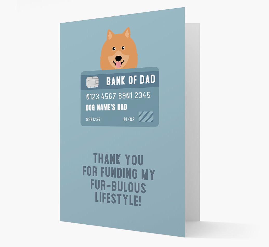 'Bank of Dad' - Personalised {breedFullName} Card