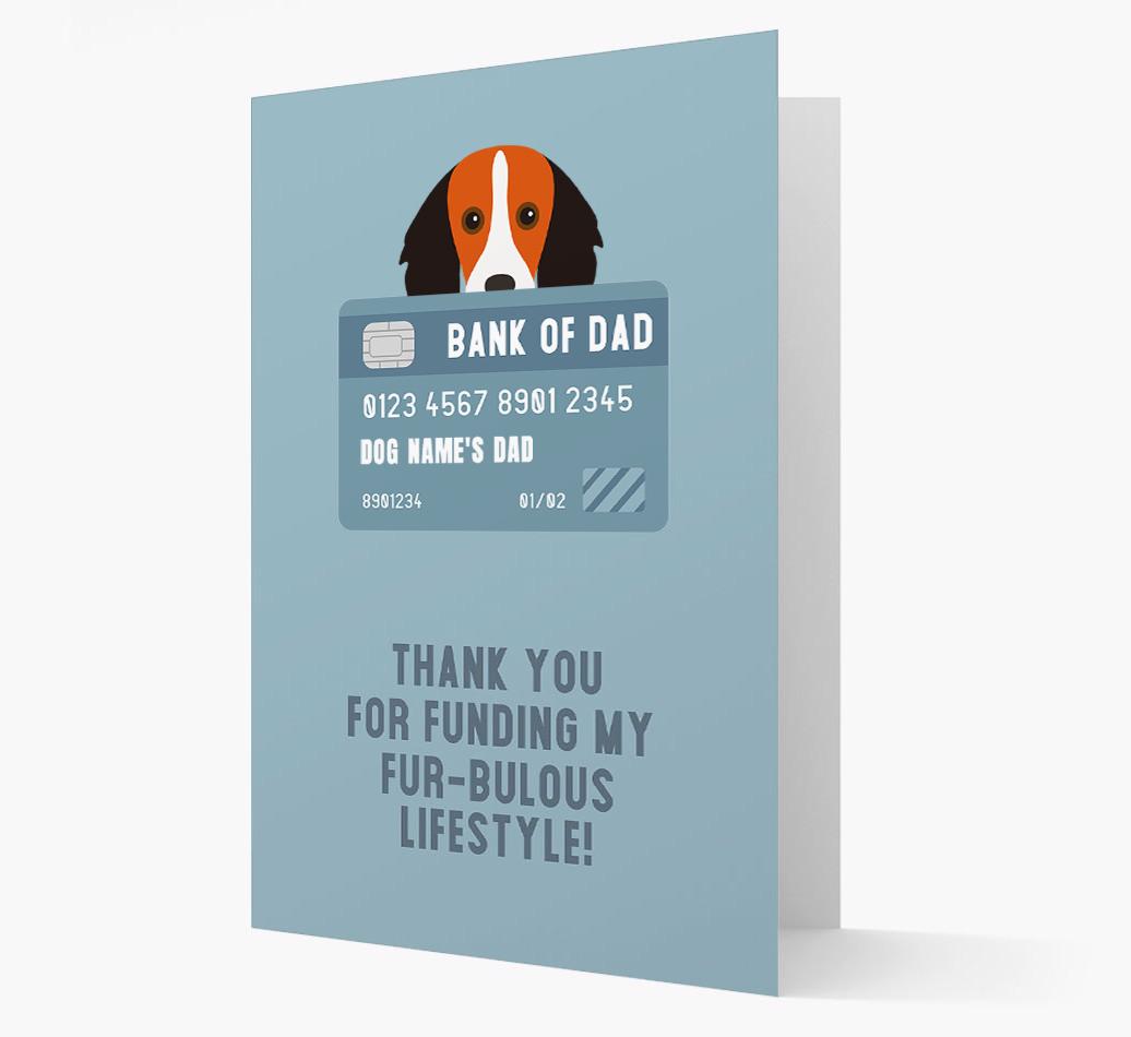 'Bank of Dad' - Personalised {breedFullName} Card