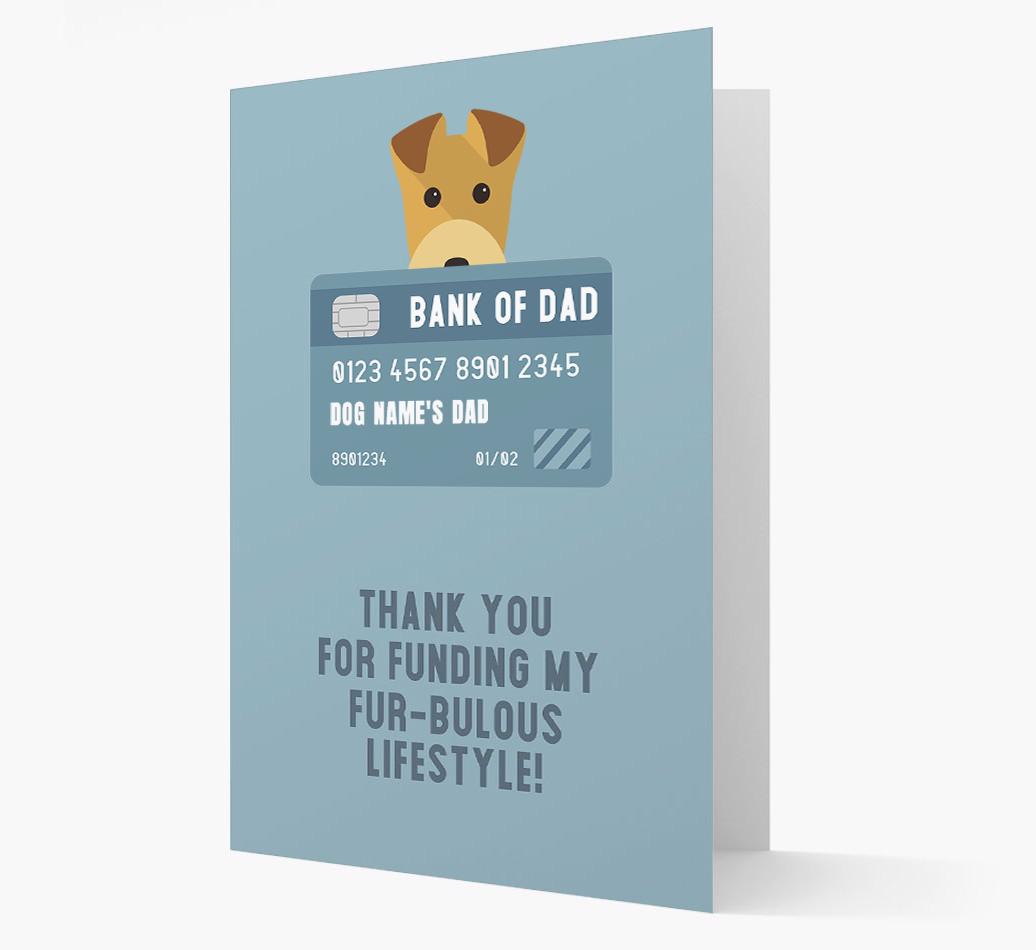 'Bank of Dad' - Personalised {breedFullName} Card