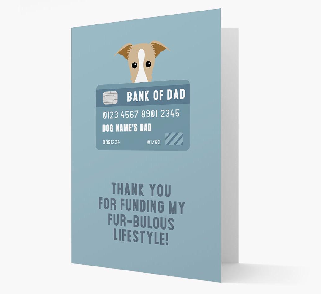 'Bank of Dad' - Personalised {breedFullName} Card