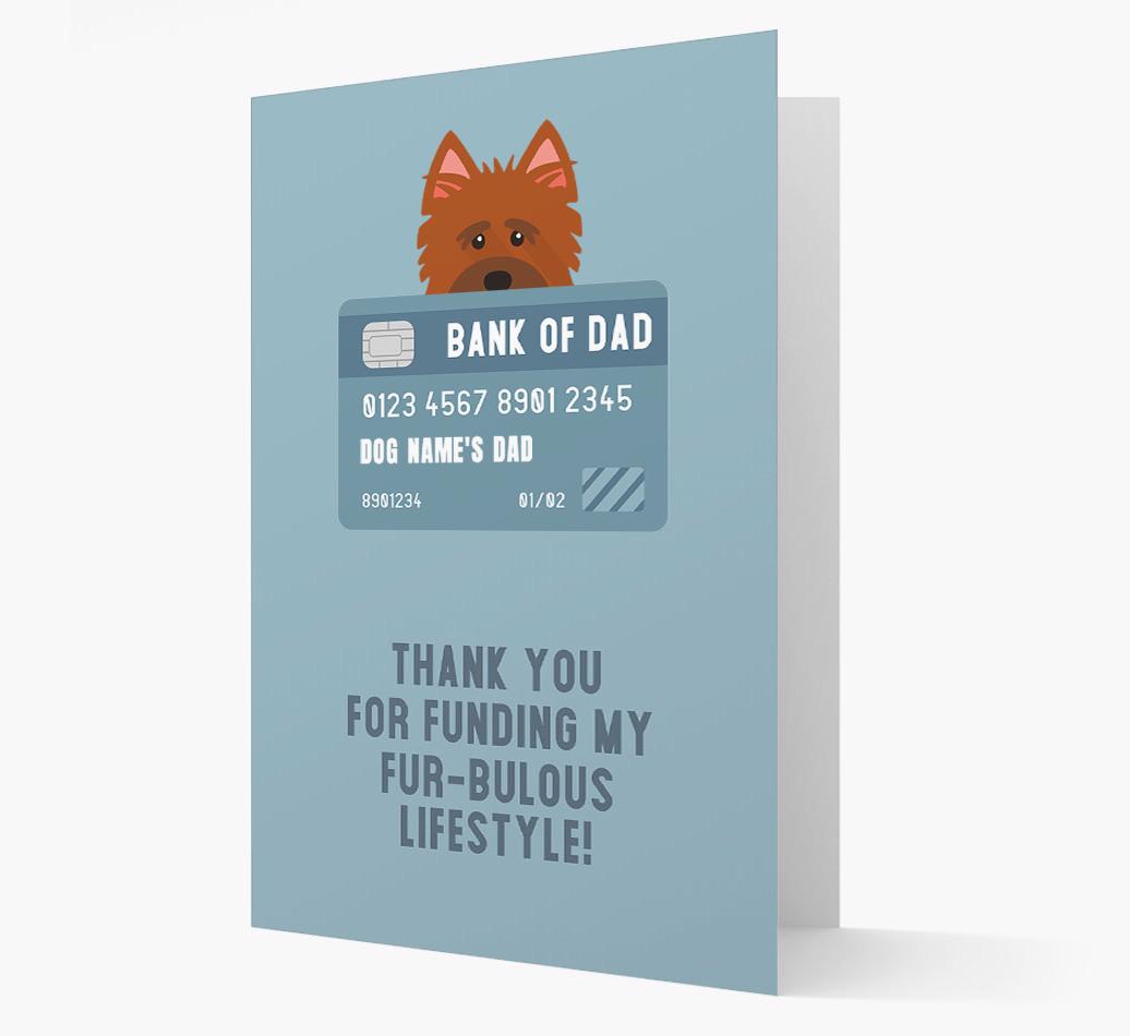 'Bank of Dad' - Personalised {breedFullName} Card