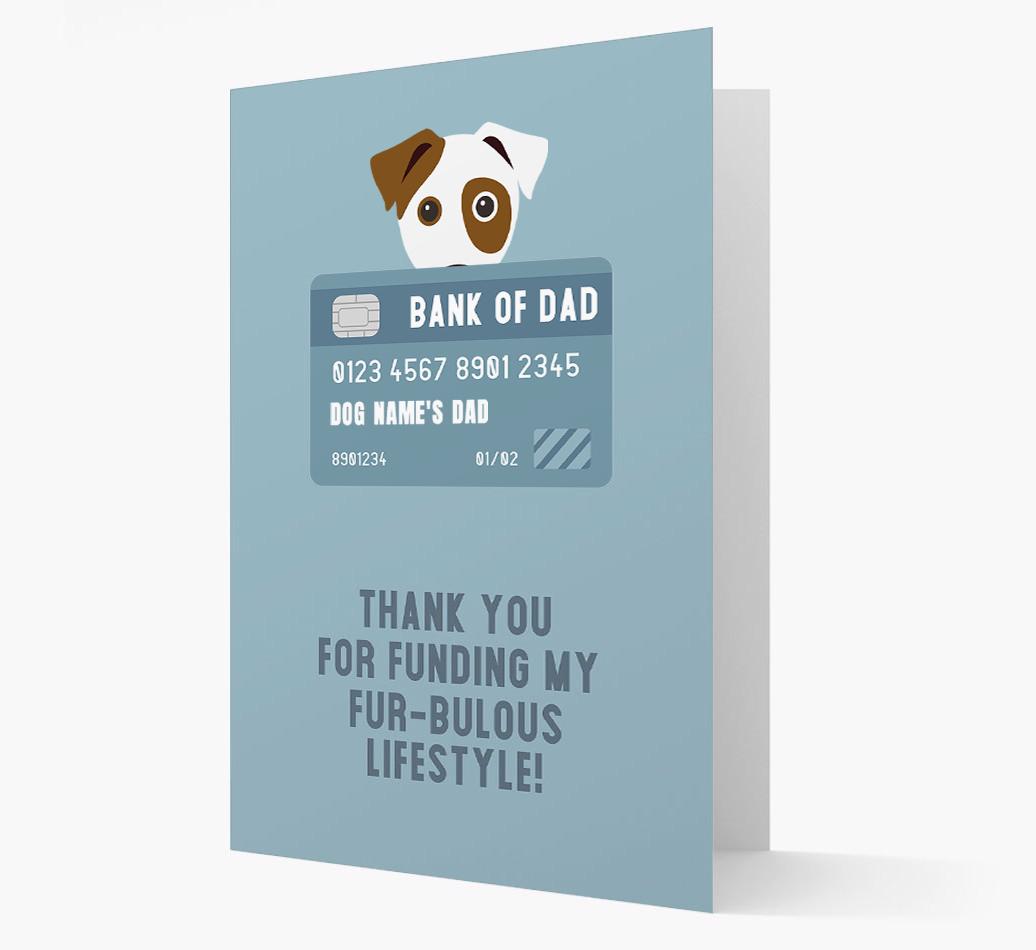 'Bank of Dad' - Personalised {breedFullName} Card