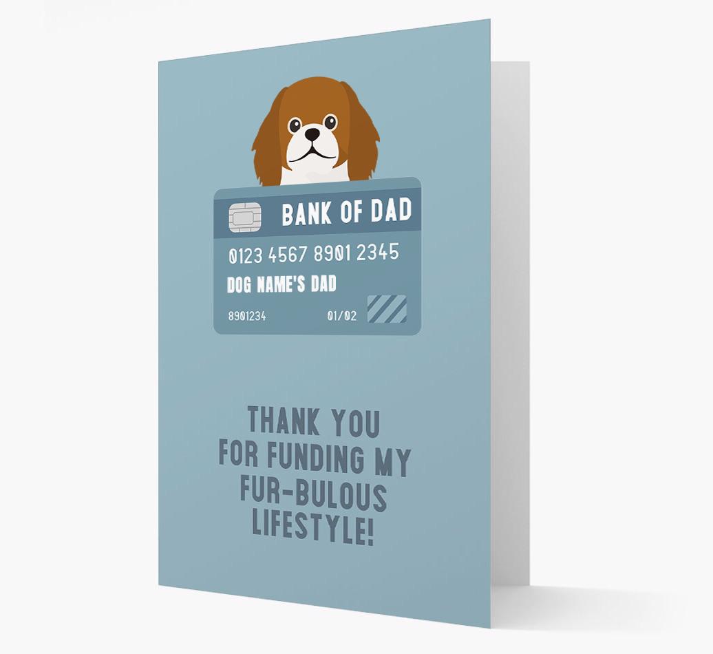 'Bank of Dad' - Personalised {breedFullName} Card