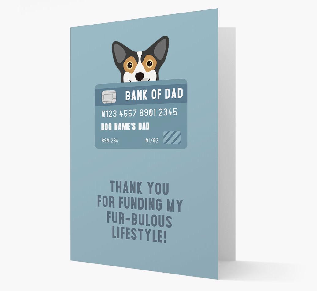 'Bank of Dad' - Personalised {breedFullName} Card
