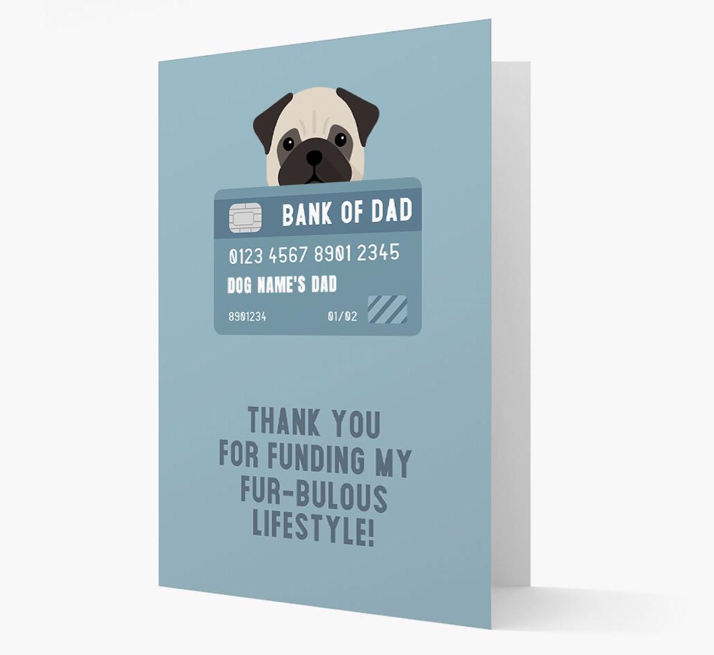 'Bank of Dad' - Personalised {breedFullName} Card