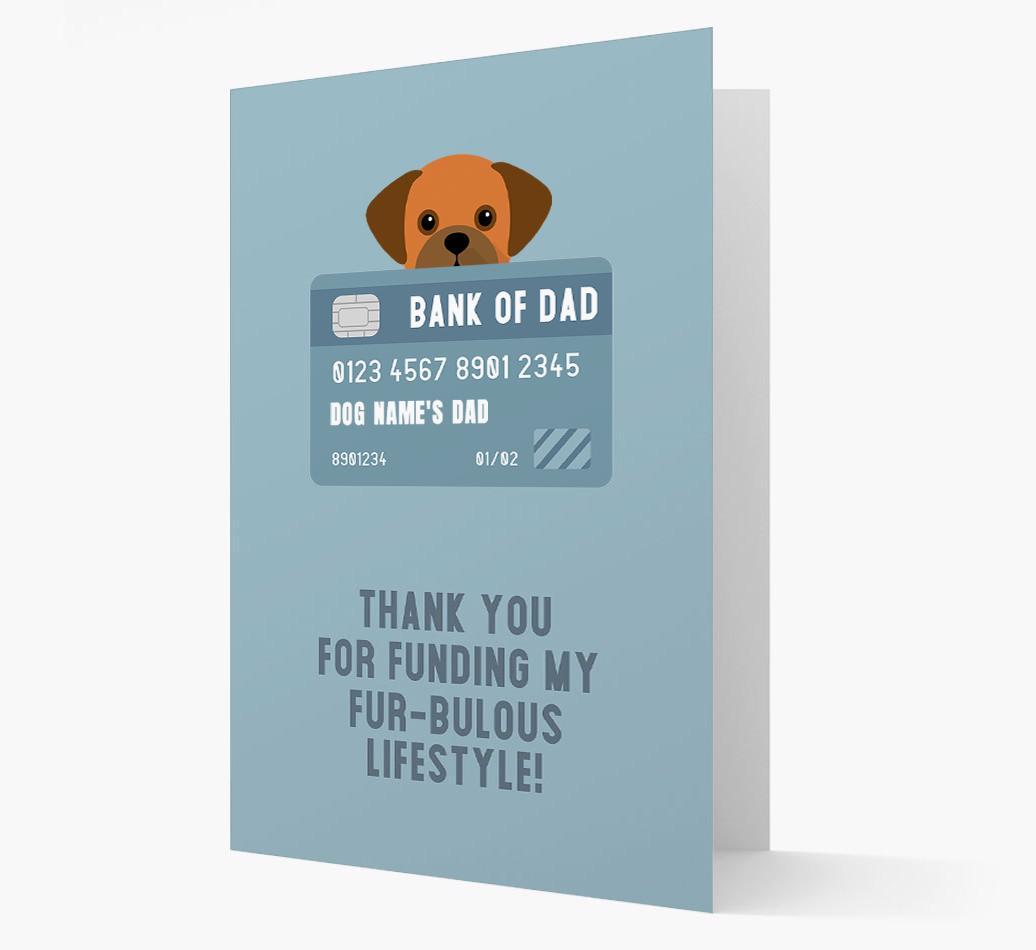 'Bank of Dad' - Personalised {breedFullName} Card