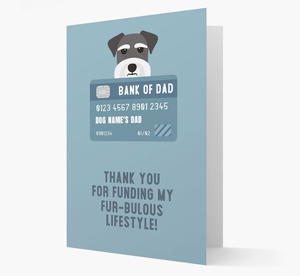 'Bank of Dad' - Personalised {breedFullName} Card