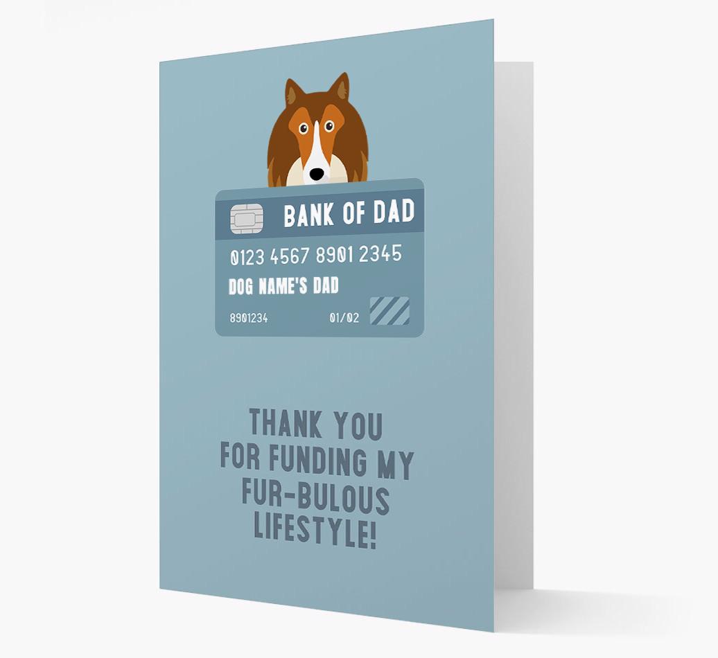 'Bank of Dad' - Personalised {breedFullName} Card