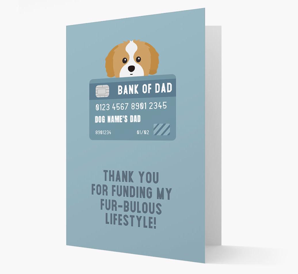 'Bank of Dad' - Personalised {breedFullName} Card