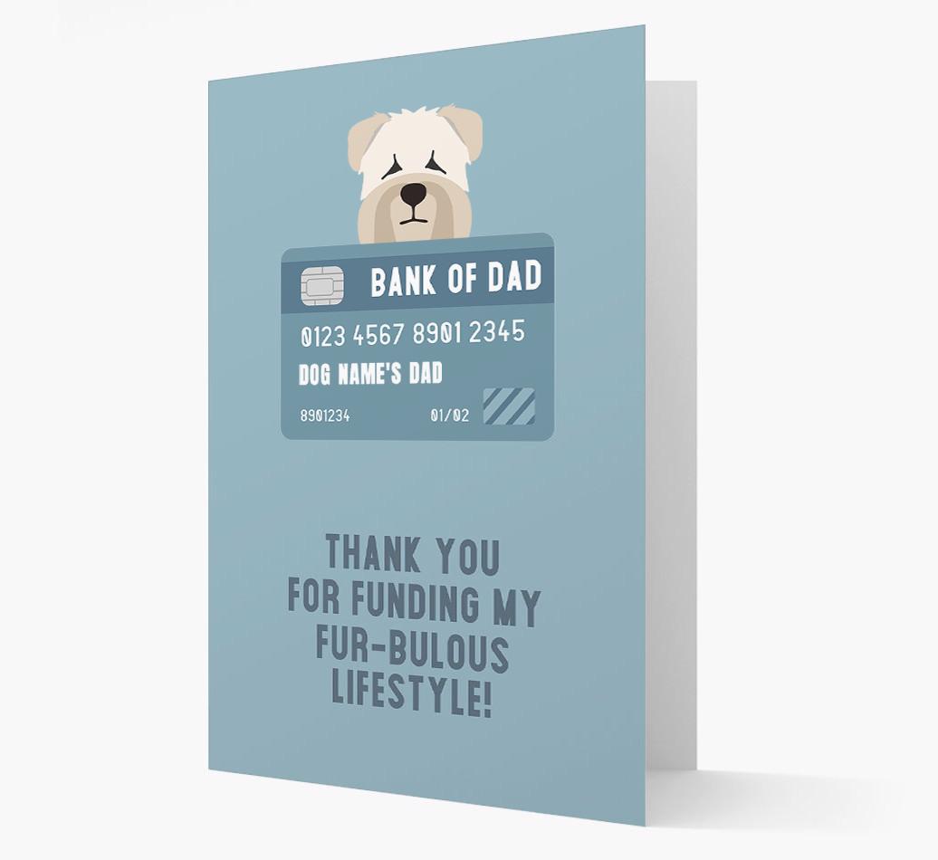 'Bank of Dad' - Personalised {breedFullName} Card