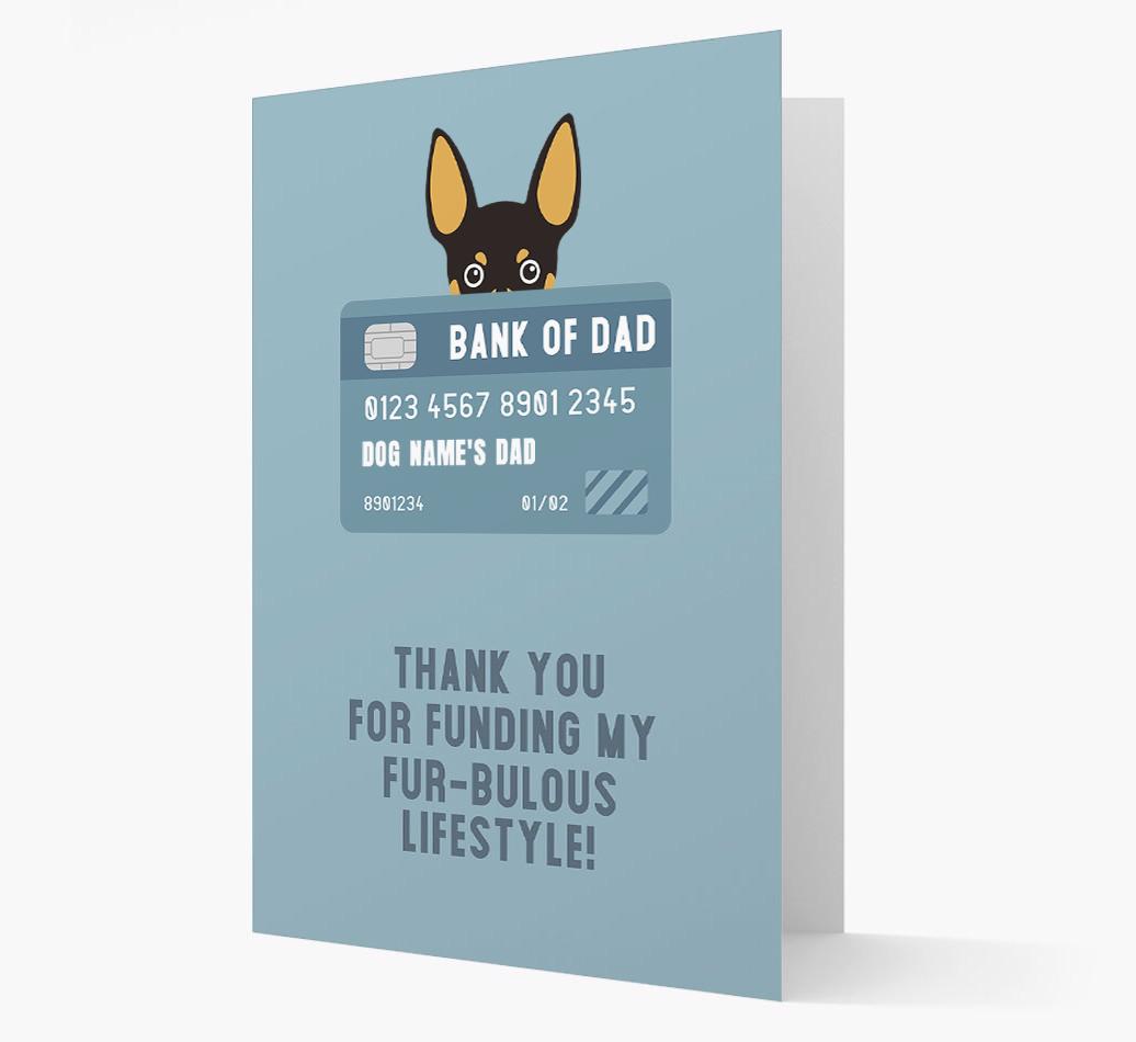 'Bank of Dad' - Personalised {breedFullName} Card