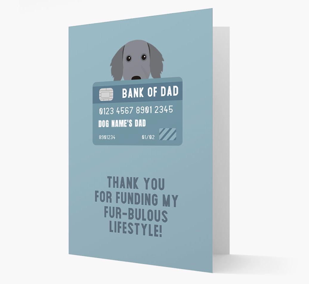 'Bank of Dad' - Personalised {breedFullName} Card