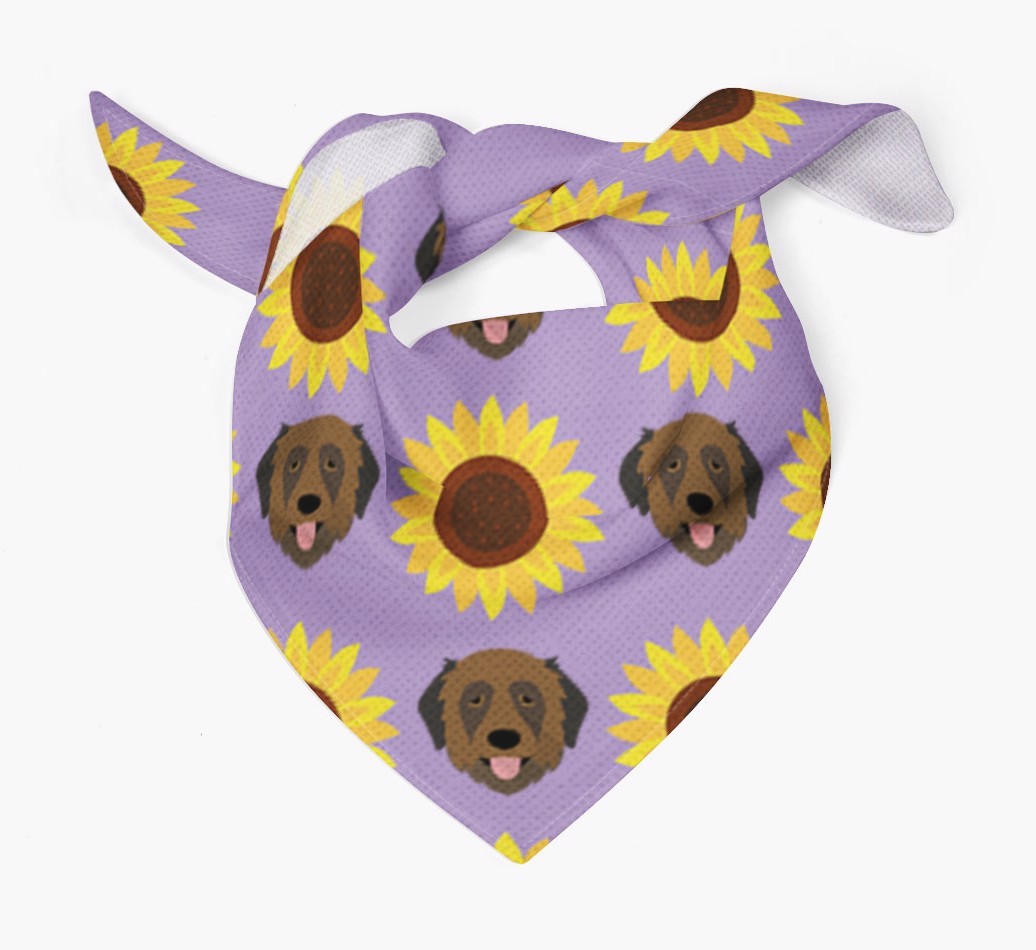 Sunflower Bandana with {breedFullName} Icons