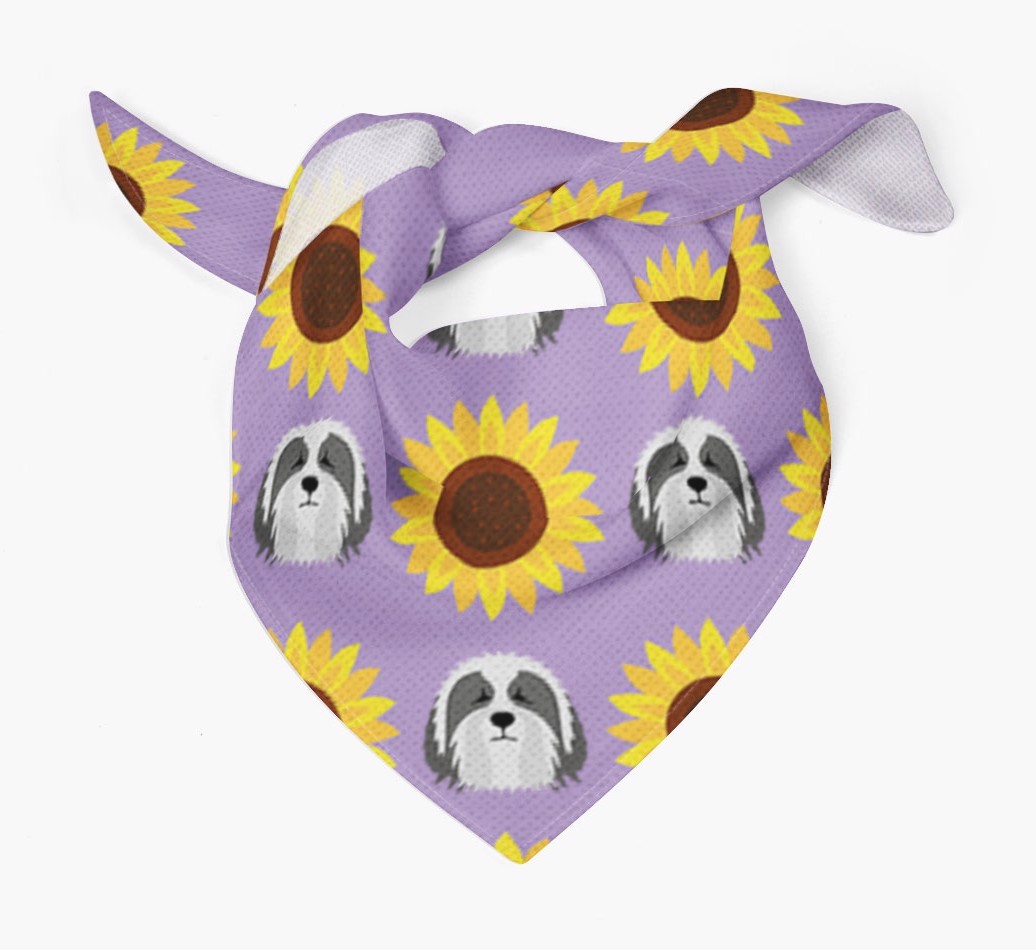 Sunflower Bandana with {breedFullName} Icons