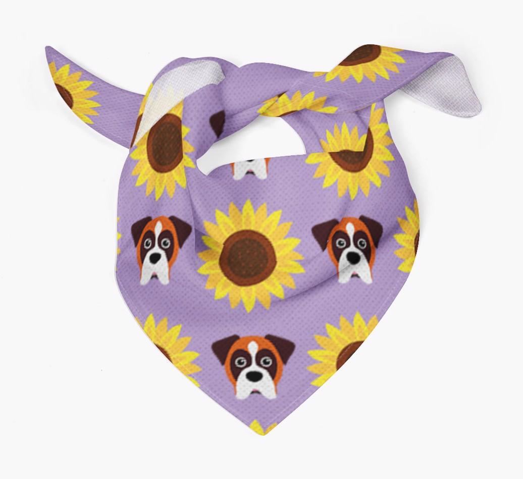 Sunflower Bandana with {breedFullName} Icons