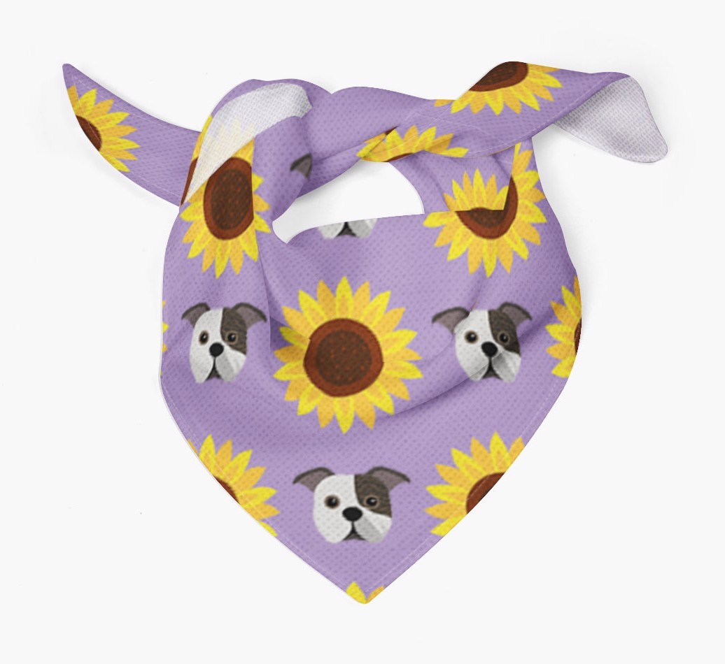 Sunflower Bandana with {breedFullName} Icons