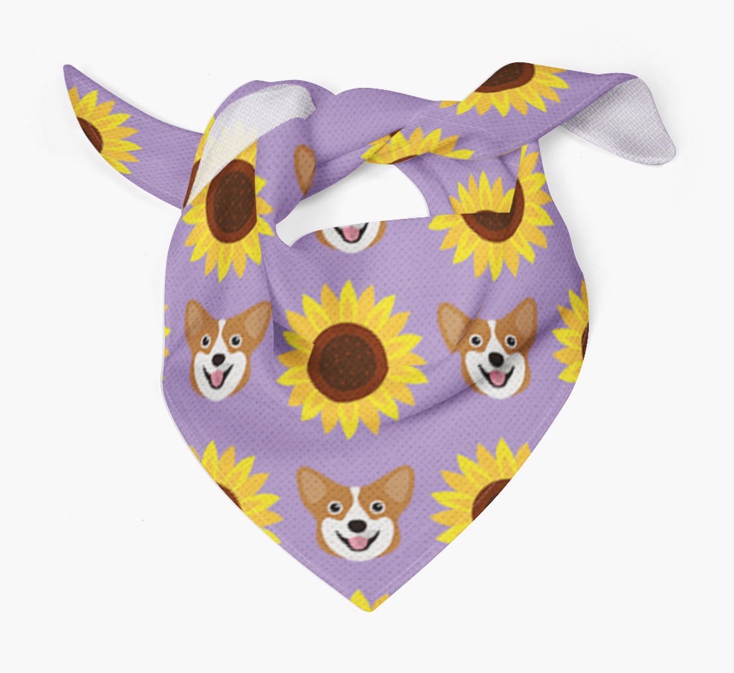 Sunflower Bandana with {breedFullName} Icons