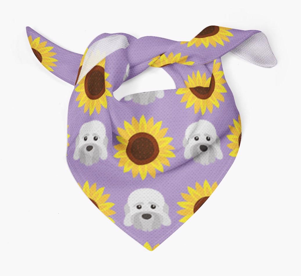 Sunflower Bandana with {breedFullName} Icons