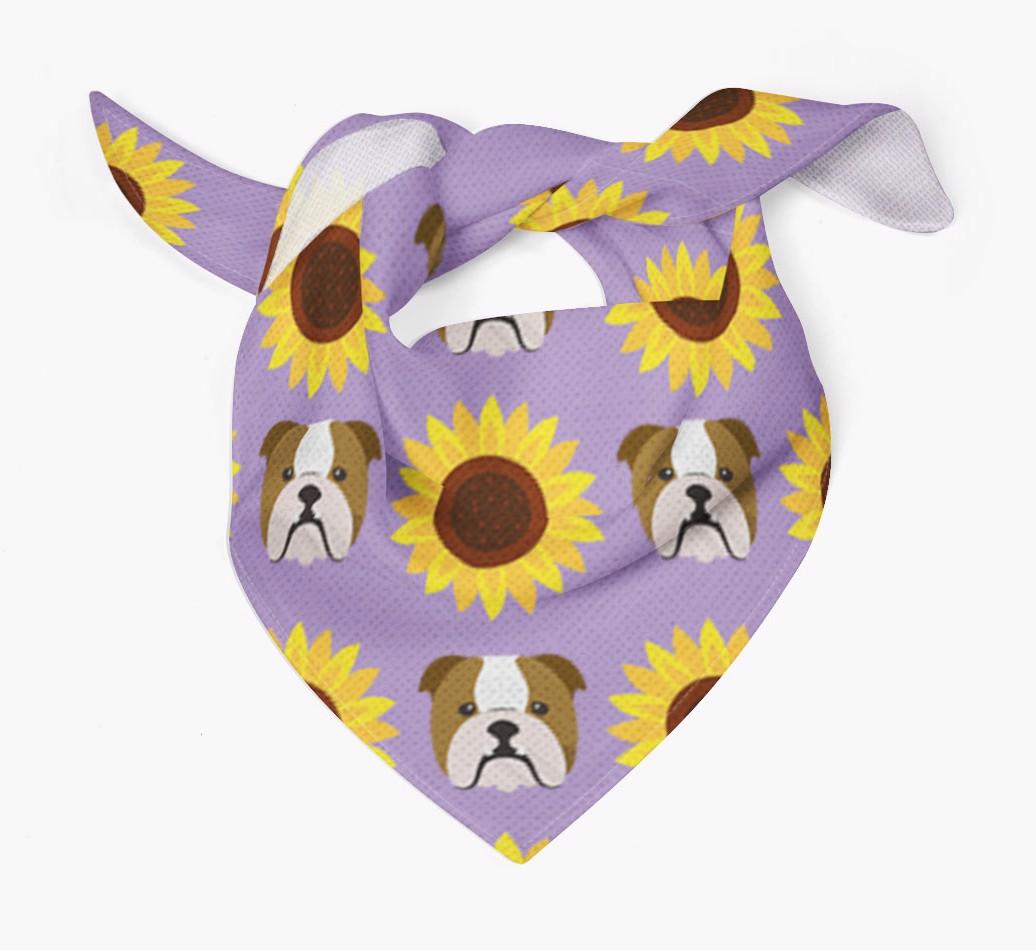 Sunflower Bandana with {breedFullName} Icons