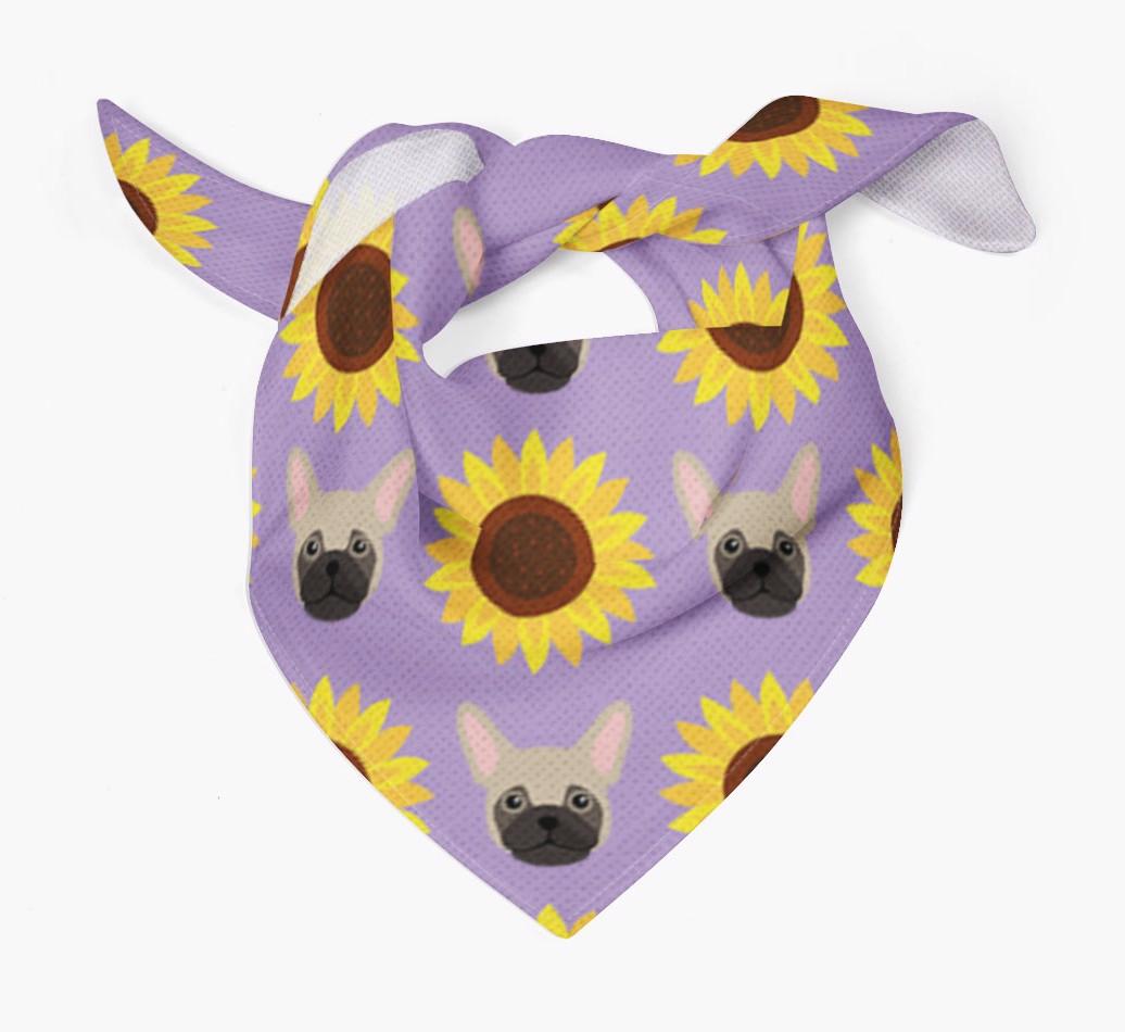 Sunflower Bandana with {breedFullName} Icons