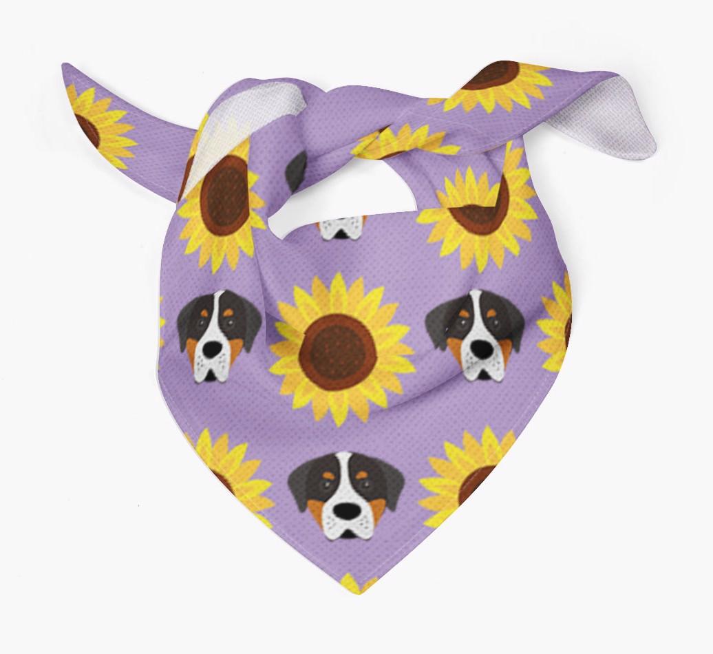 Sunflower Bandana with {breedFullName} Icons