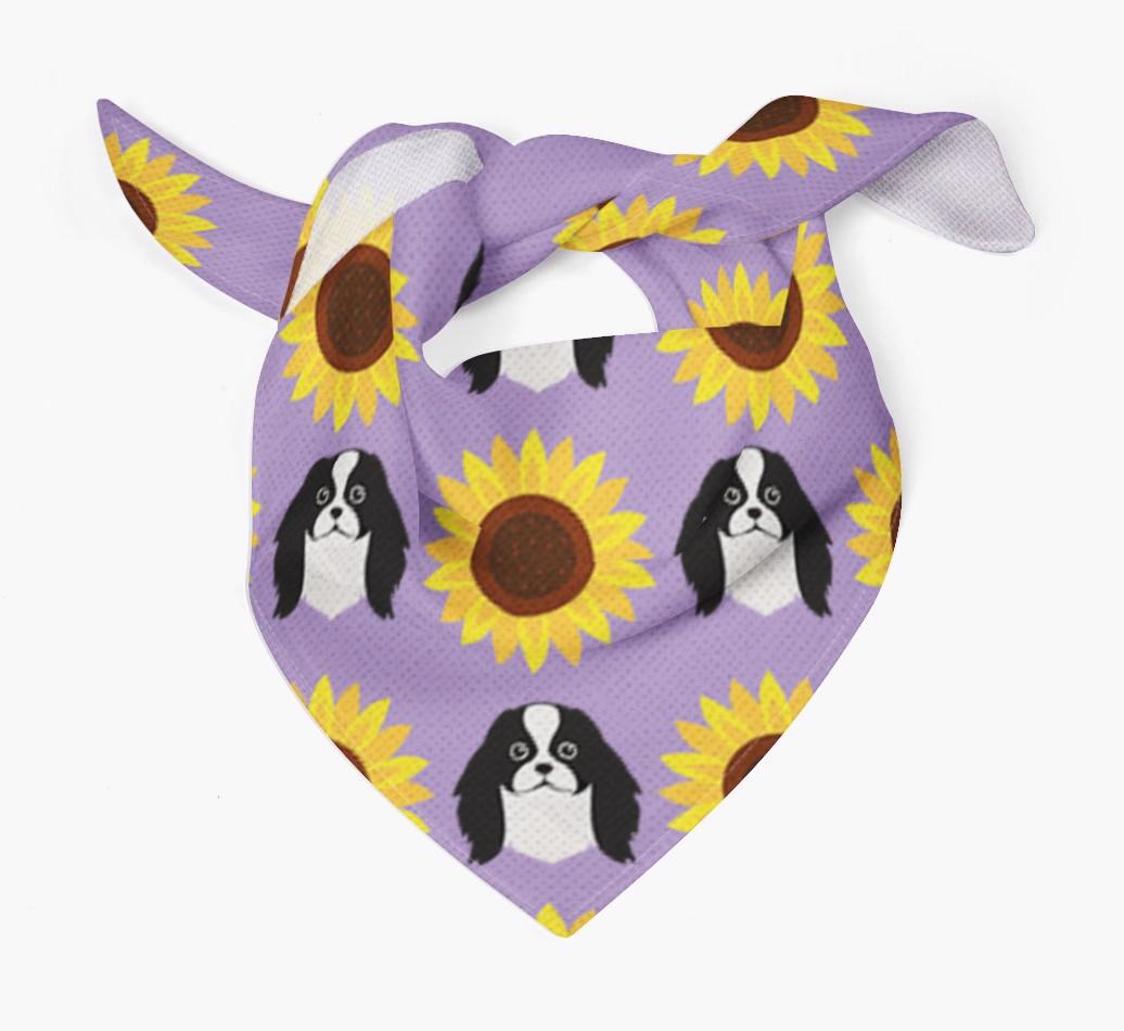 Sunflower Bandana with {breedFullName} Icons