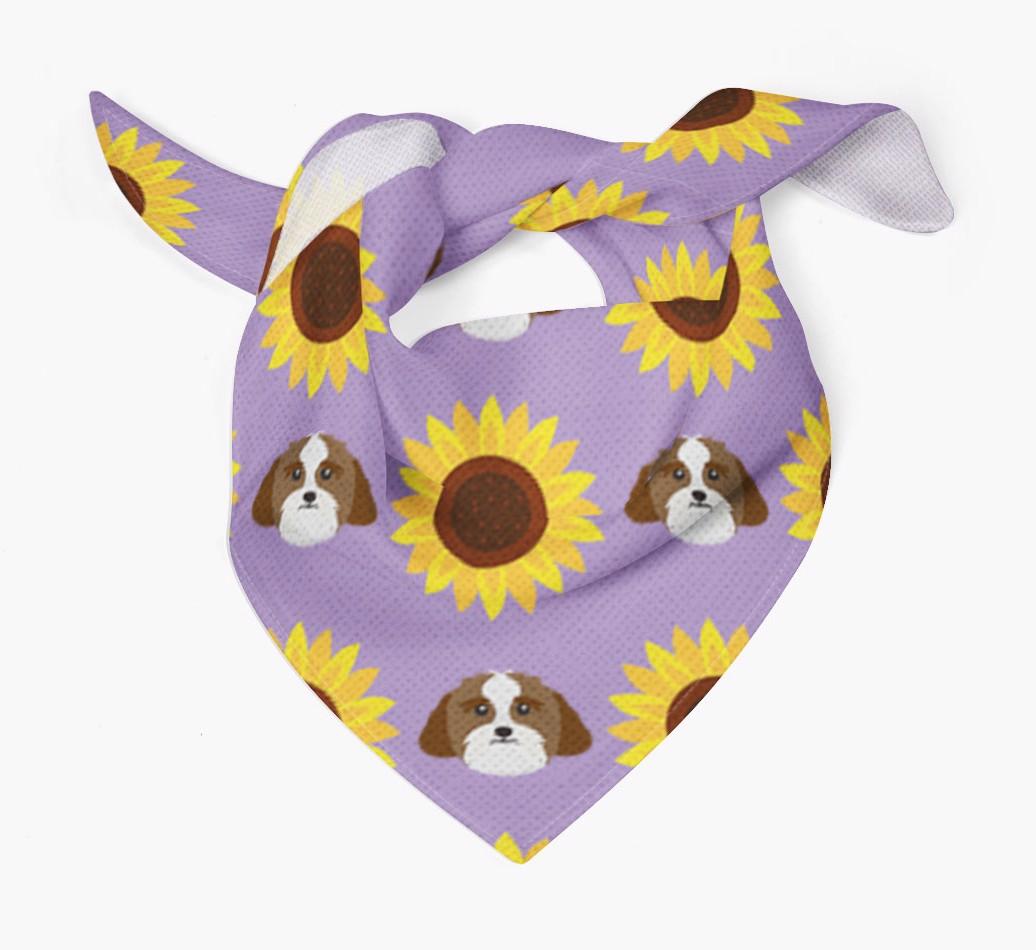 Sunflower Bandana with {breedFullName} Icons