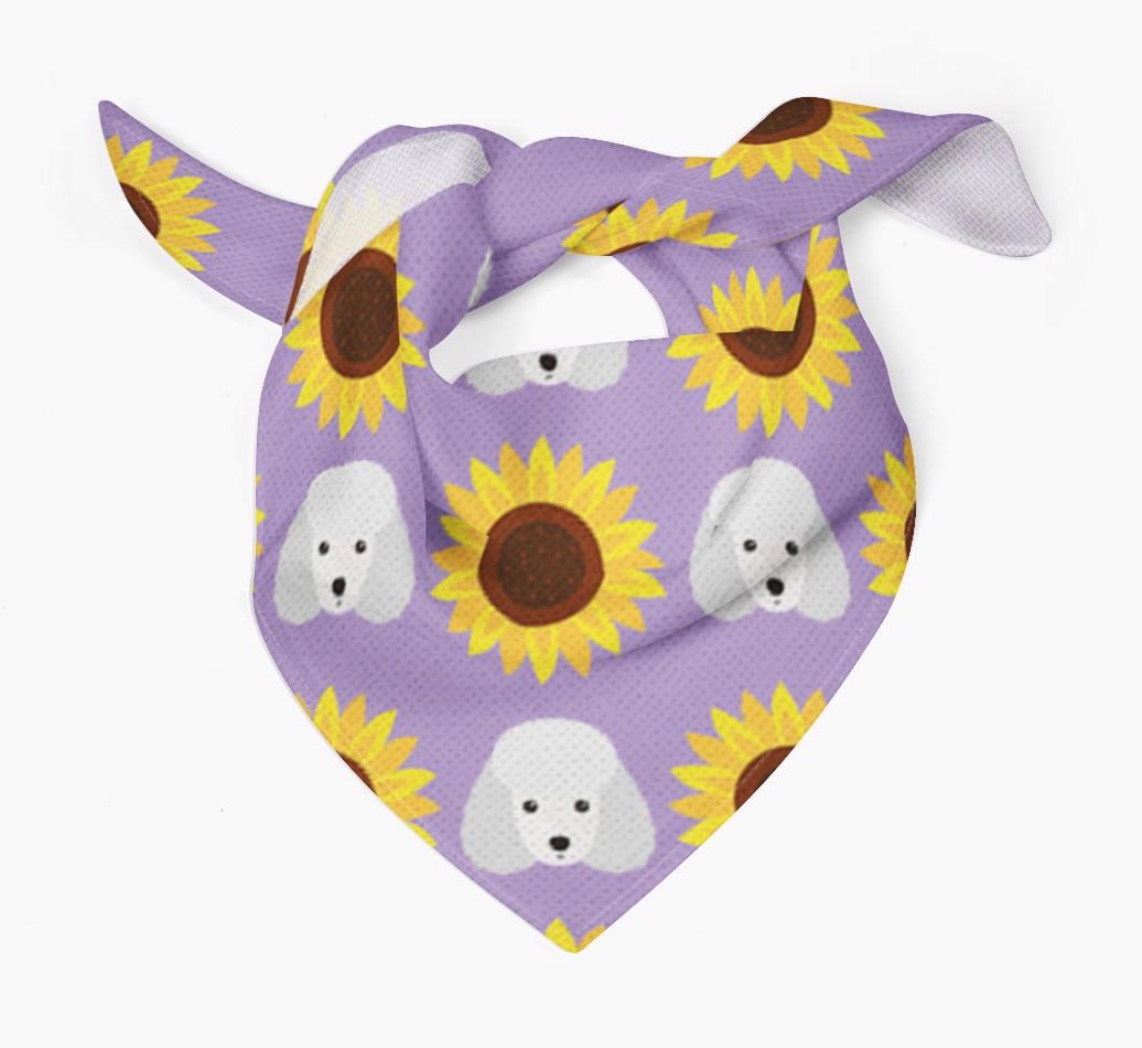 Sunflower Bandana with {breedFullName} Icons