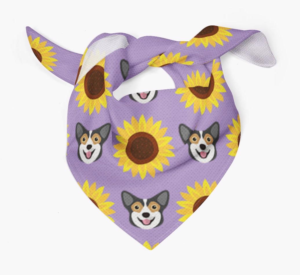 Sunflower Bandana with {breedFullName} Icons