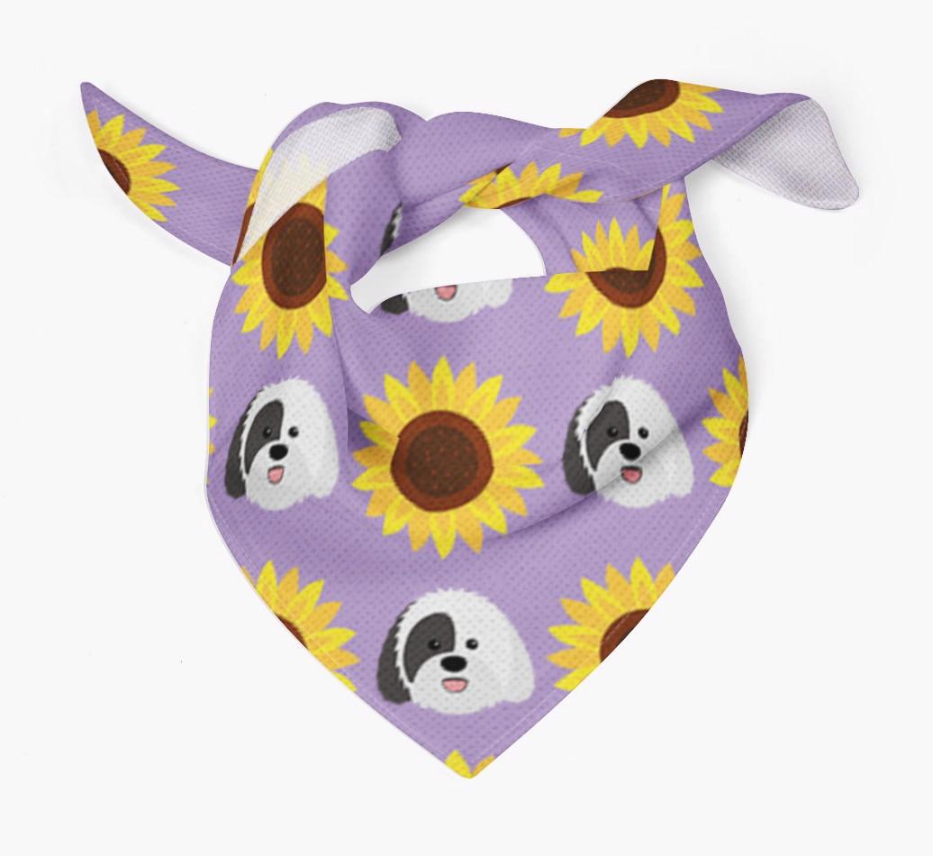 Sunflower Bandana with {breedFullName} Icons