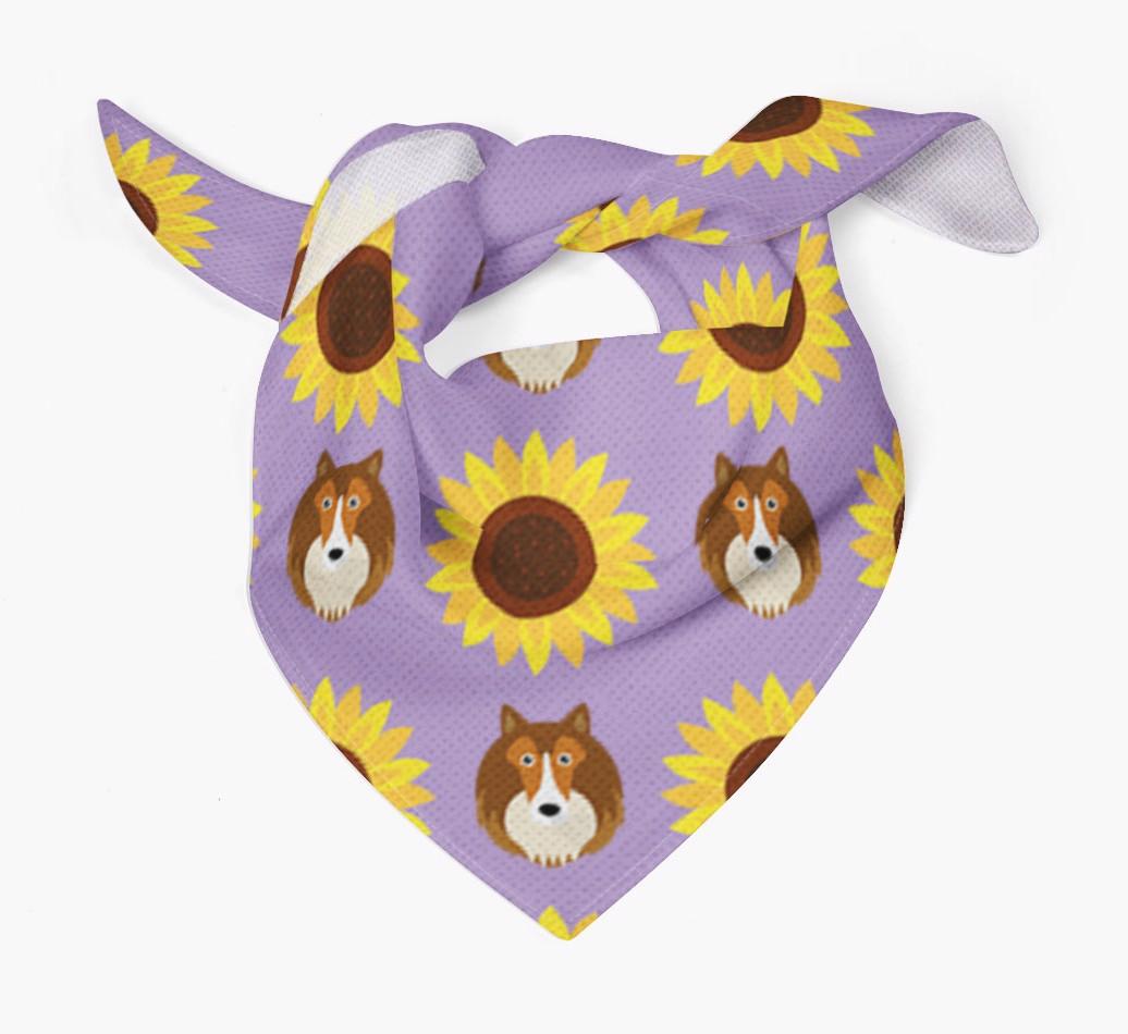 Sunflower Bandana with {breedFullName} Icons