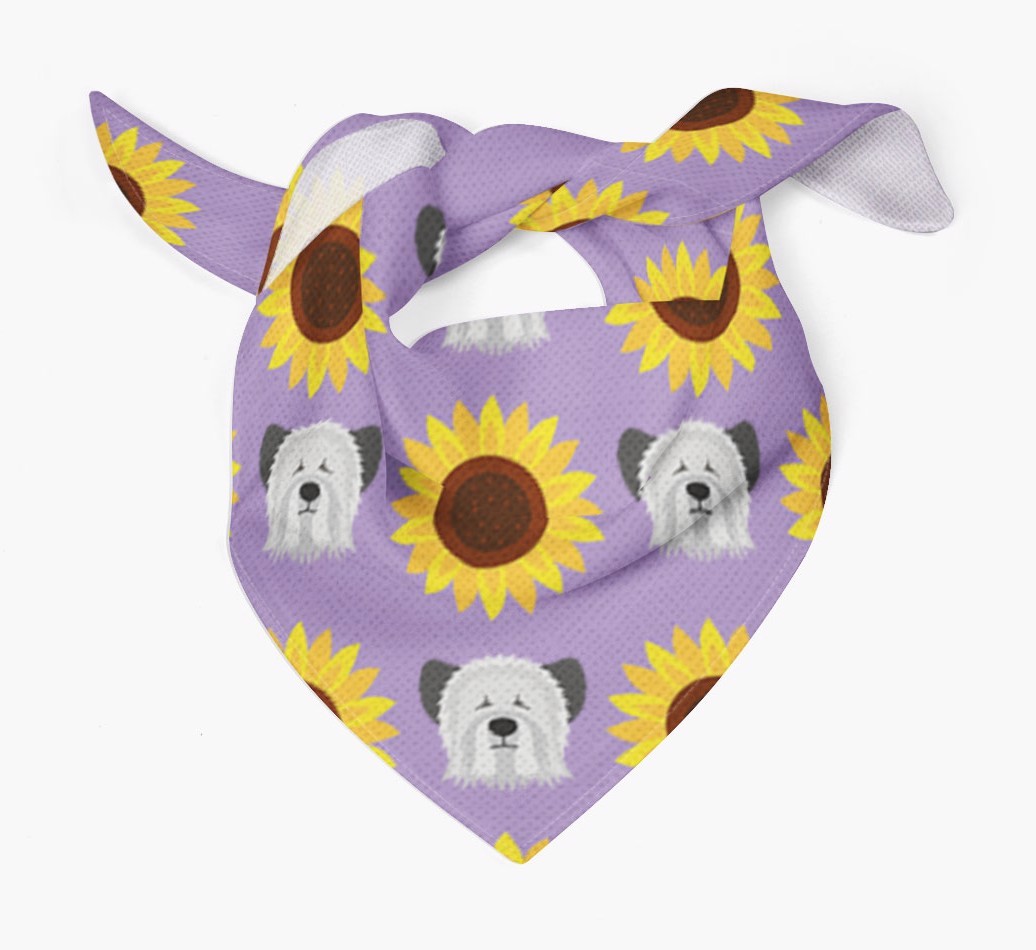 Sunflower Bandana with {breedFullName} Icons