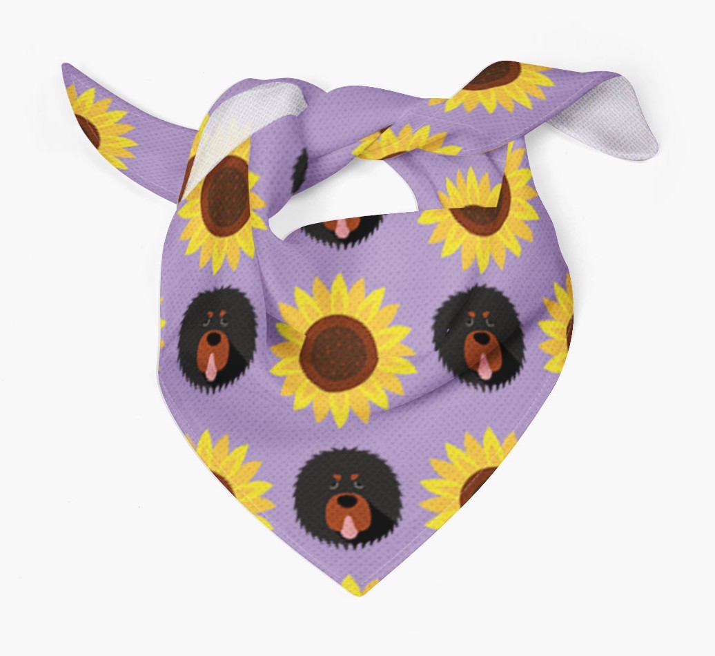 Sunflower Bandana with {breedFullName} Icons