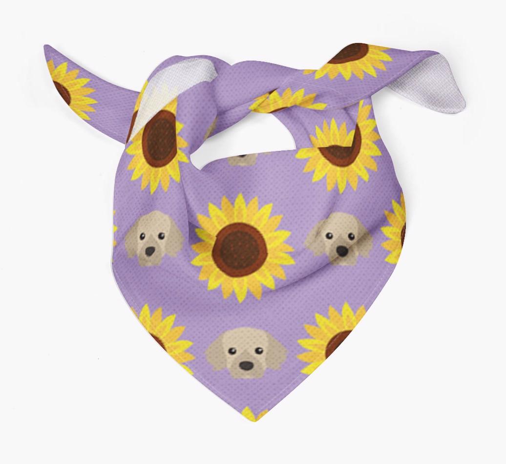 Sunflower Bandana with {breedFullName} Icons