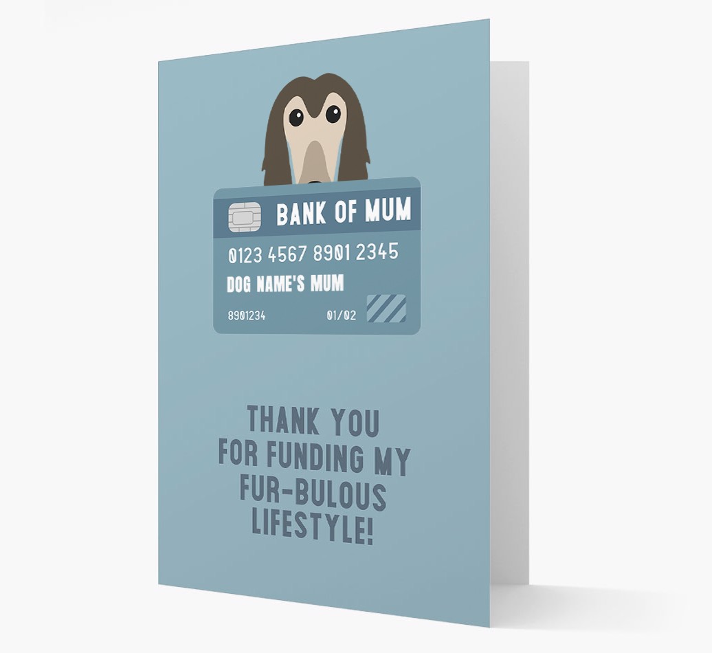 'Bank of Mum' - Personalised {breedFullName} Card