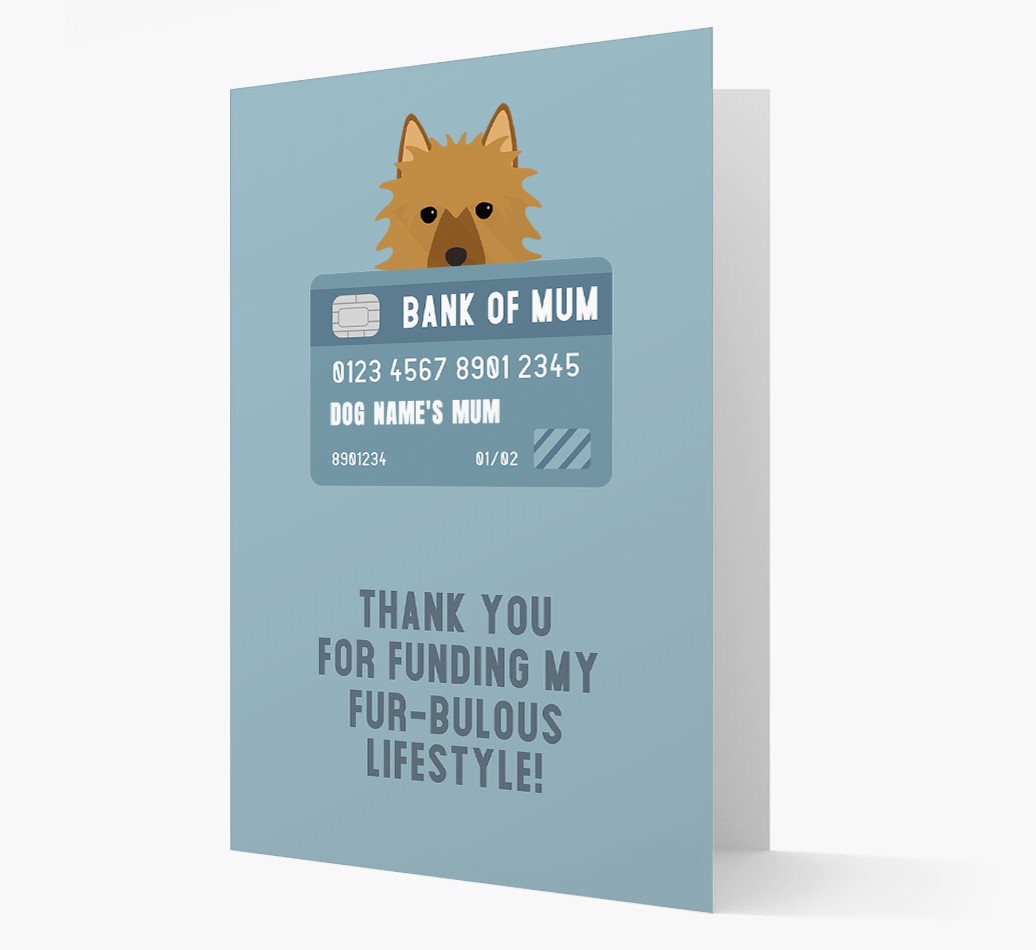 'Bank of Mum' - Personalised {breedFullName} Card
