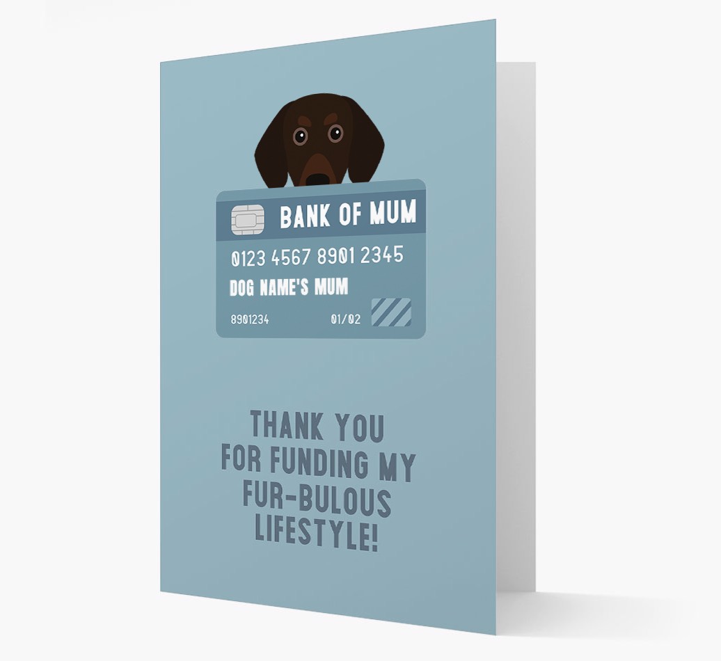 'Bank of Mum' - Personalised {breedFullName} Card